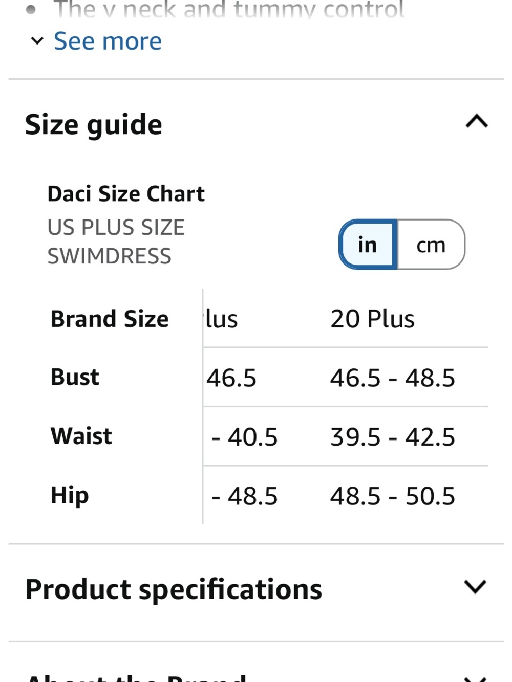 🚘 NWOT Sleek White V-Neck One-Piece Swimsuit with Crochet Trim SIZE 20W sexy - Picture 7 of 12